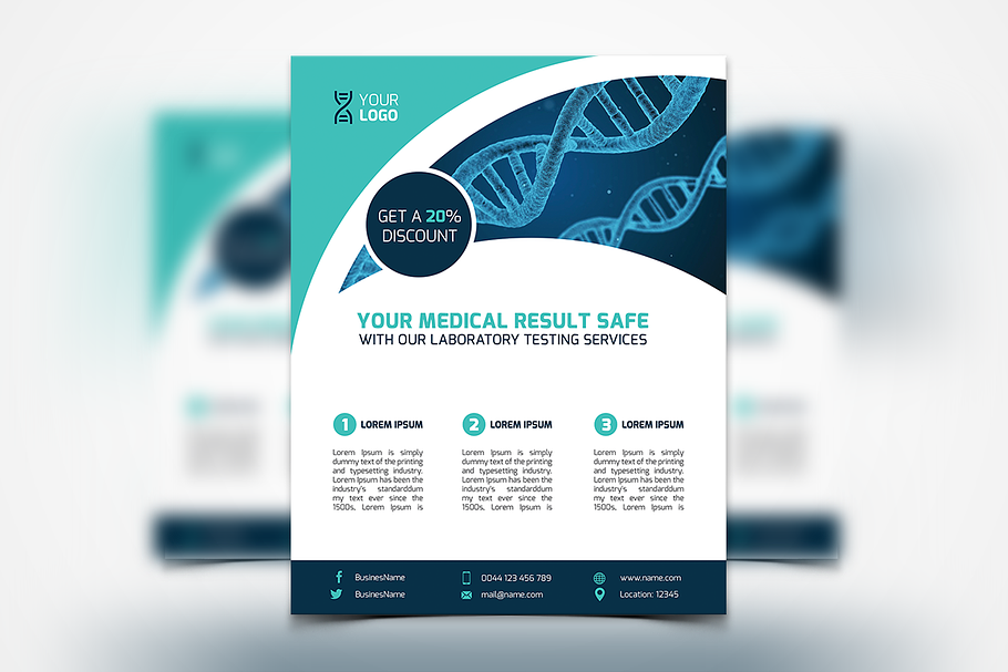 Laboratory Flyer in Flyer Templates - product preview 8