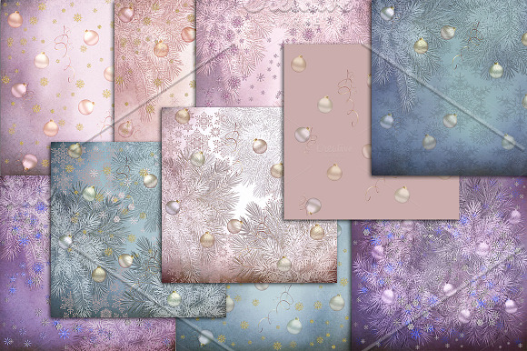 Christmas scrapbook backgrounds in Textures - product preview 1