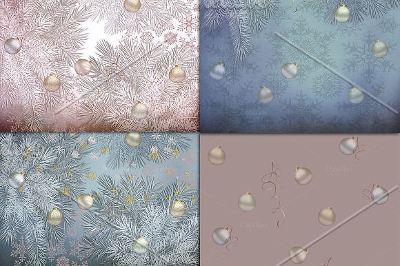 Christmas scrapbook backgrounds in Textures - product preview 2