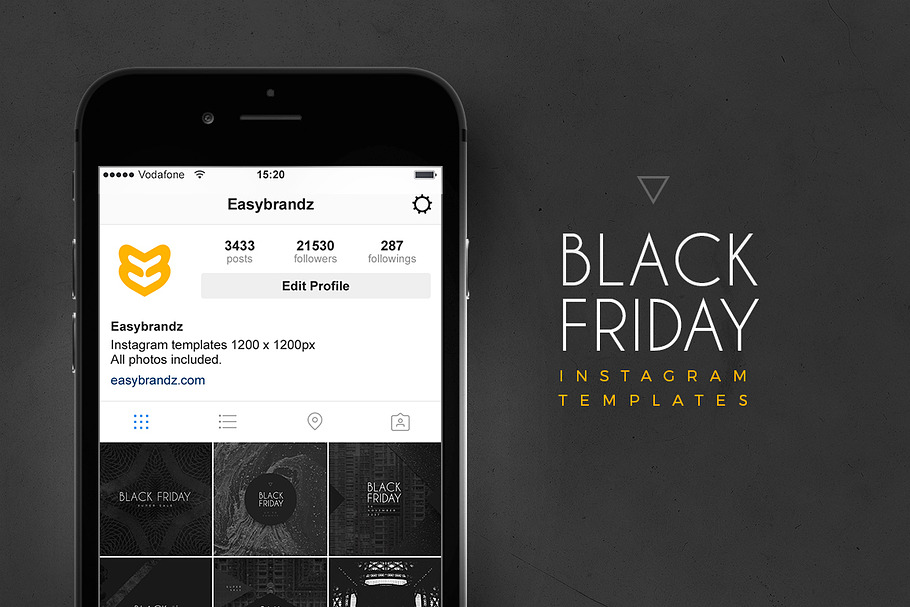Instagram Black Friday Templates in Instagram Templates - product preview 8