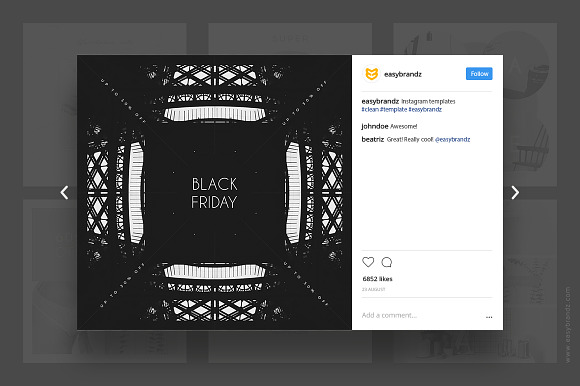 Instagram Black Friday Templates in Instagram Templates - product preview 3