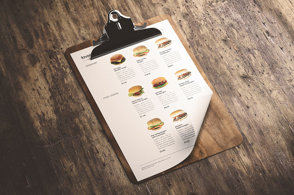 Burger Menu Set 3 in 1 in Flyer Templates - product preview 1