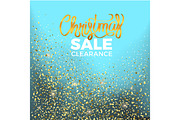Christmas Sale Clearance Vector Illustration