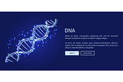 DNA Code Structure Icon Vector Illustration