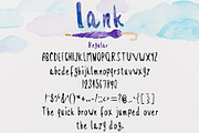 Lank - Regular, Bold and Italic Font