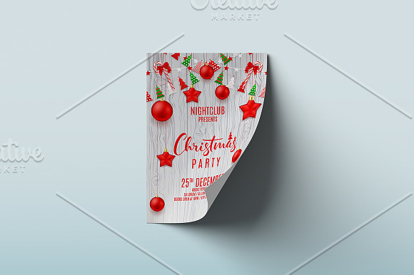 Festive Flyer for Christmas Party in Flyer Templates - product preview 1