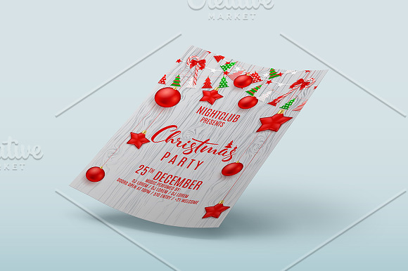 Festive Flyer for Christmas Party in Flyer Templates - product preview 3