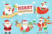 Christmas Greeting Card Design Set