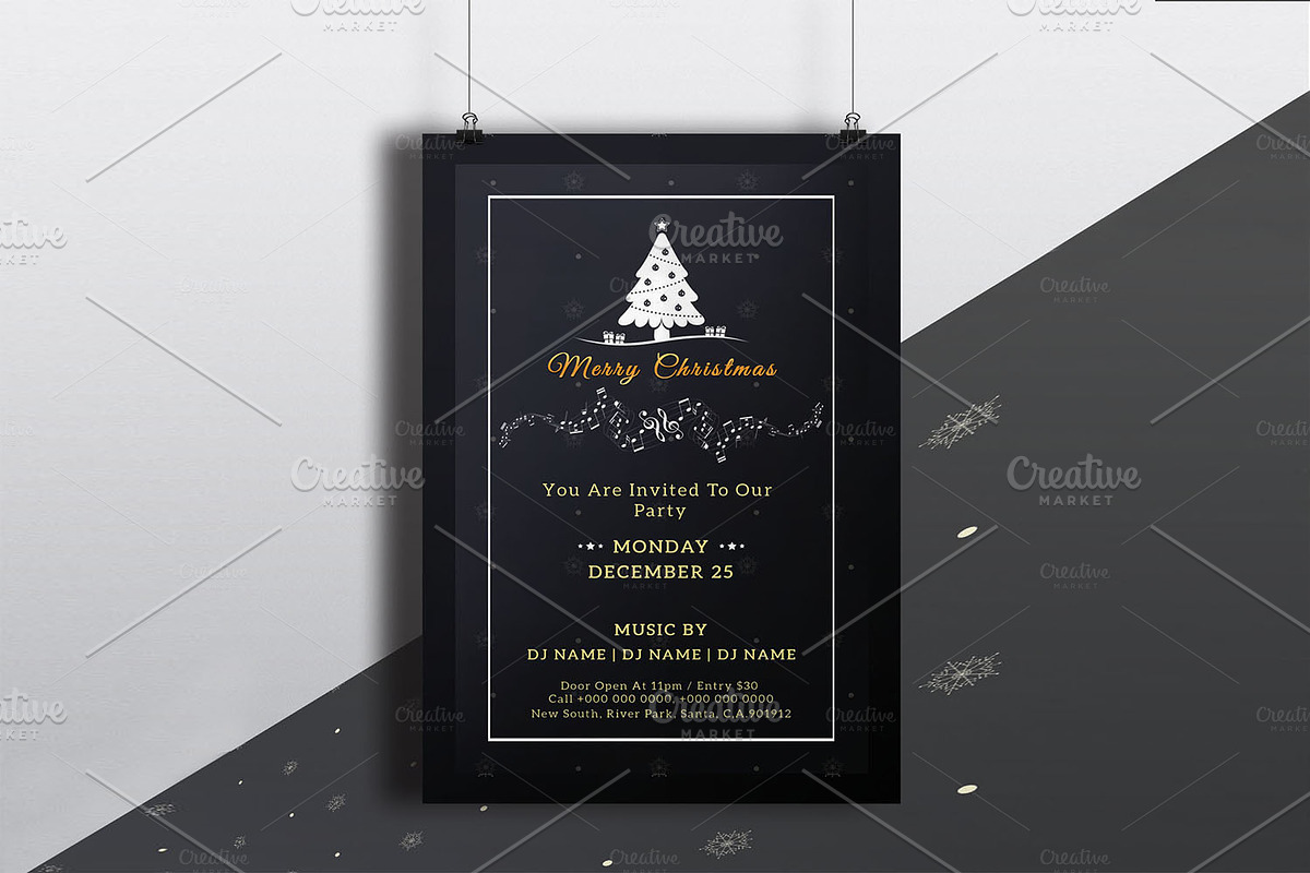 Christmas Party Flyer -V682 in Flyer Templates - product preview 8