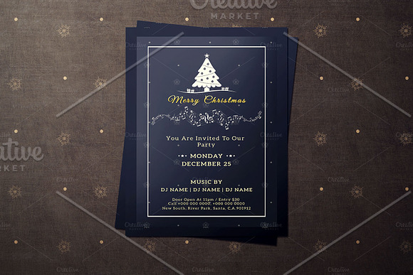Christmas Party Flyer -V682 in Flyer Templates - product preview 2