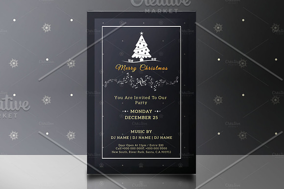 Christmas Party Flyer -V682 in Flyer Templates - product preview 3