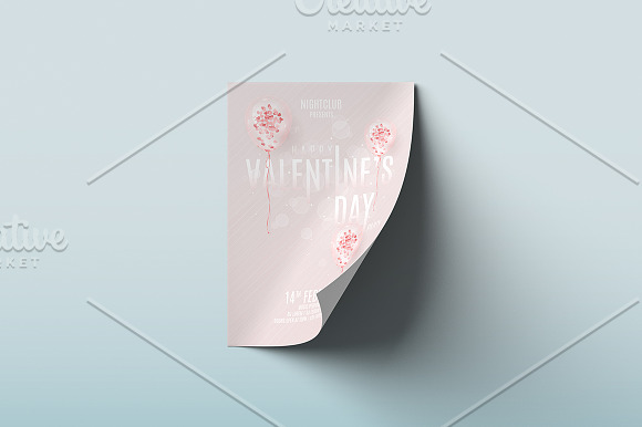 Happy Valentine's Day Party Flyer in Flyer Templates - product preview 2