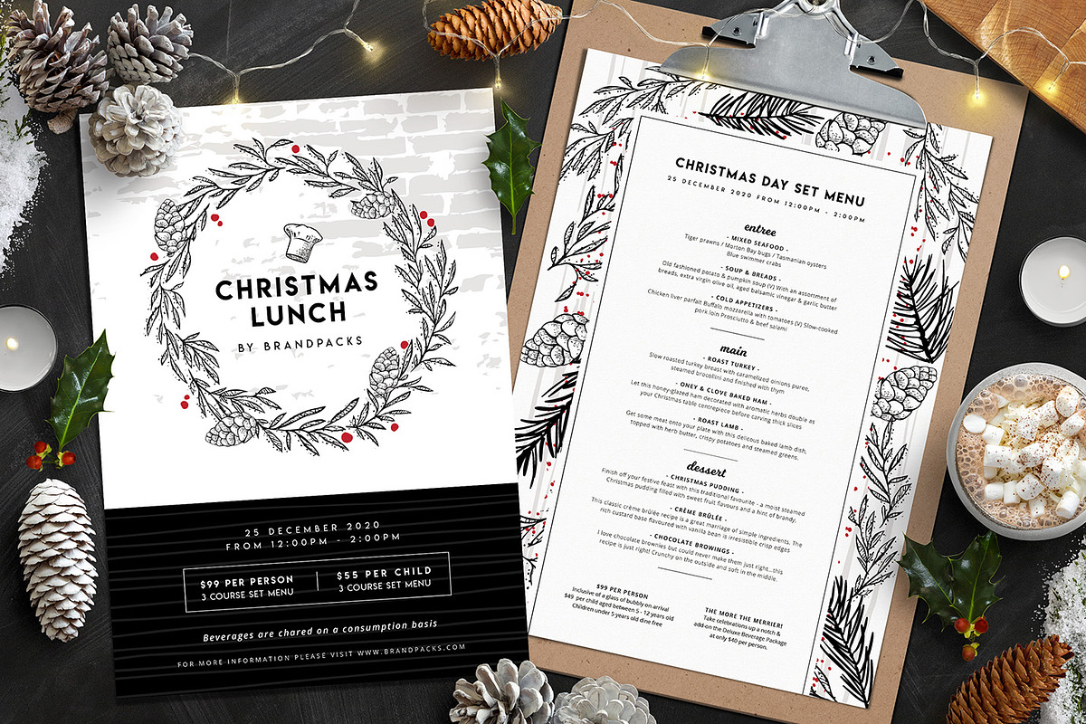 Christmas Menu Templates in Flyer Templates - product preview 8