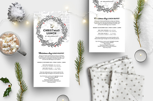 Christmas Menu Templates in Flyer Templates - product preview 1