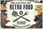 50 Retro Food Logo
