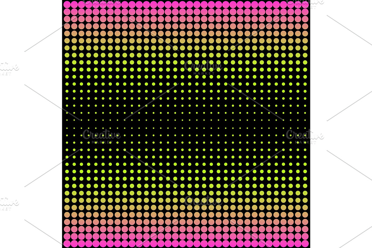 Modern gradient pink to neon green background with dots in 80s 90s style in Illustrations - product preview 8
