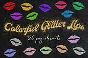 Sparkly Glitter Lips Clipart