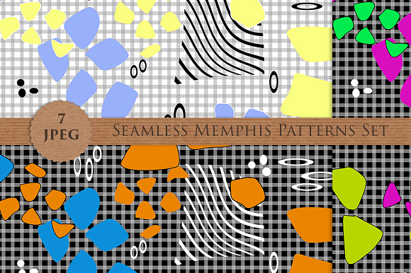 MODERN abstract bright patterns set in Patterns - product preview 4