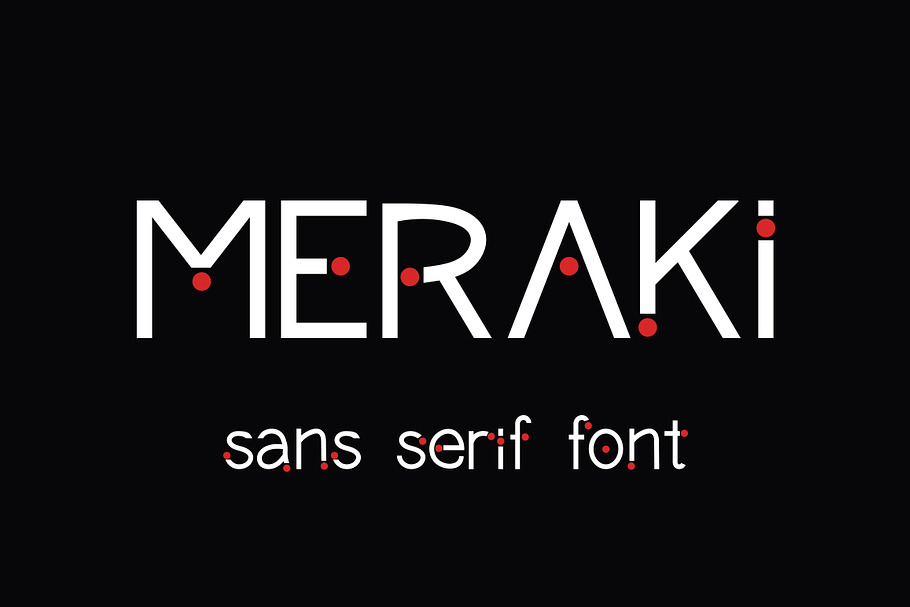 Meraki font.  in Sans-Serif Fonts - product preview 8