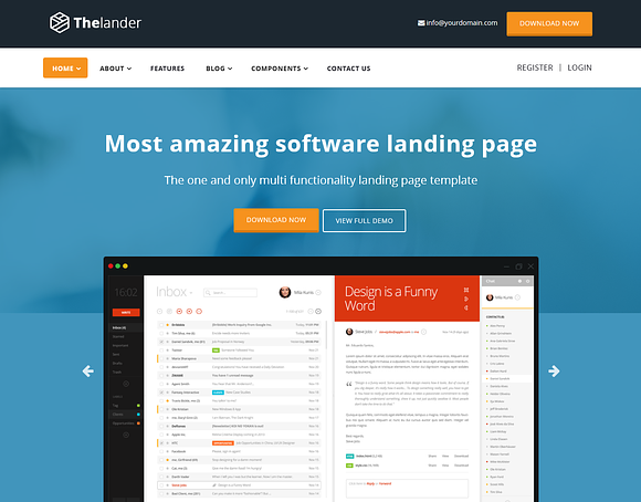 Thelander Landing Page Template in HTML/CSS Themes - product preview 6