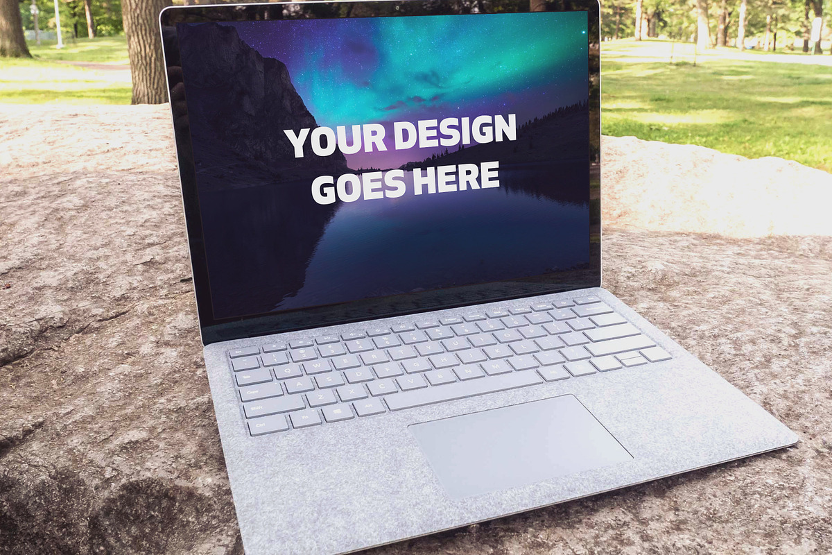 Microsoft Laptop Mock-up #27 in Mobile & Web Mockups - product preview 8