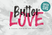 Butter Love - Opentype SVG Dry Brush