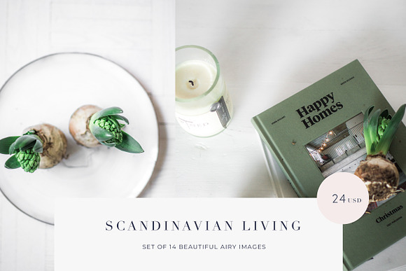 Scandinavian living styled photos in Product Mockups - product preview 3