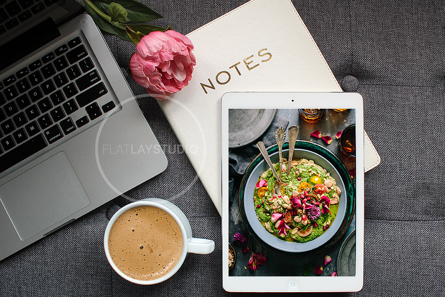 FLAT LAY - IPAD MOCKUP #6 in Mobile & Web Mockups - product preview 8