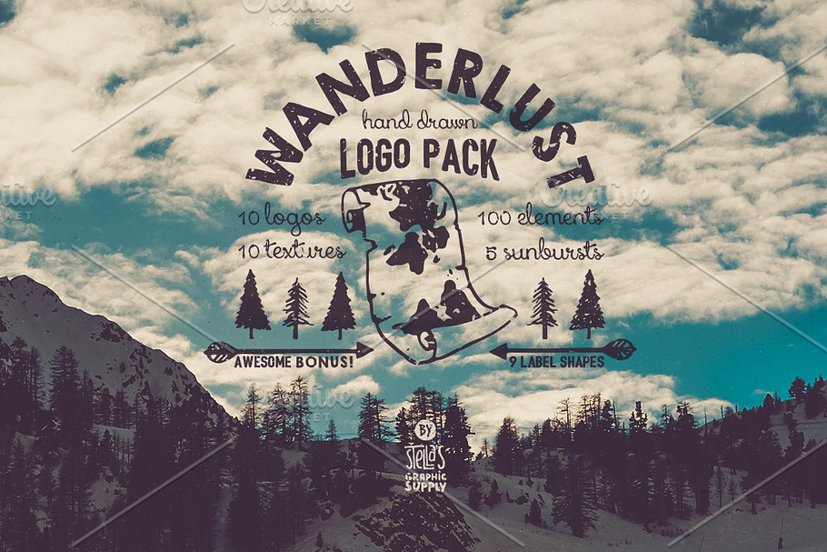 Wanderlust Logo Pack in Logo Templates - product preview 8