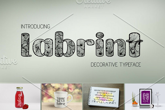 Labrint font in Scrapbooking Fonts - product preview 7