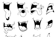Cartoon Mouth Vector Designs
