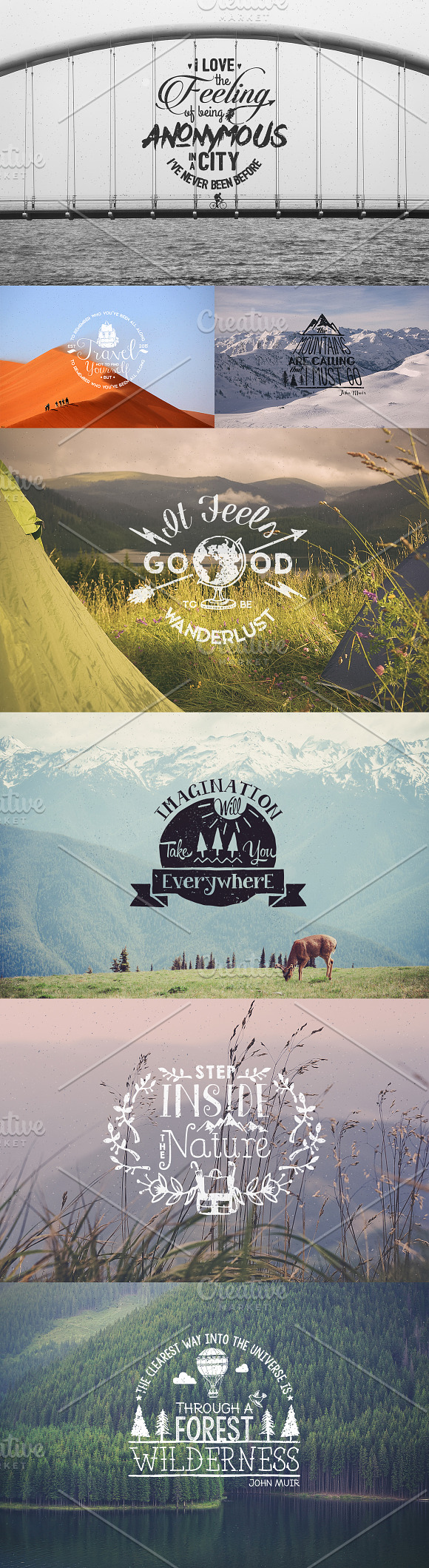Wanderlust Logo Pack in Logo Templates - product preview 3