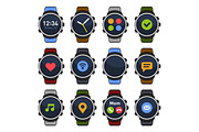 Smart Watch with Different Apps Set
