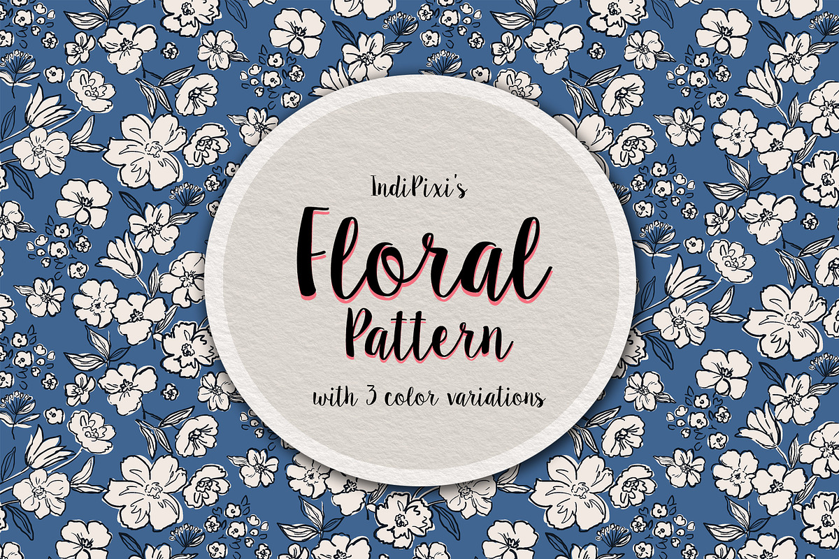 Sketchy Floral Pattern in Patterns - product preview 8
