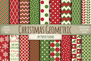 Christmas geometric backgrounds