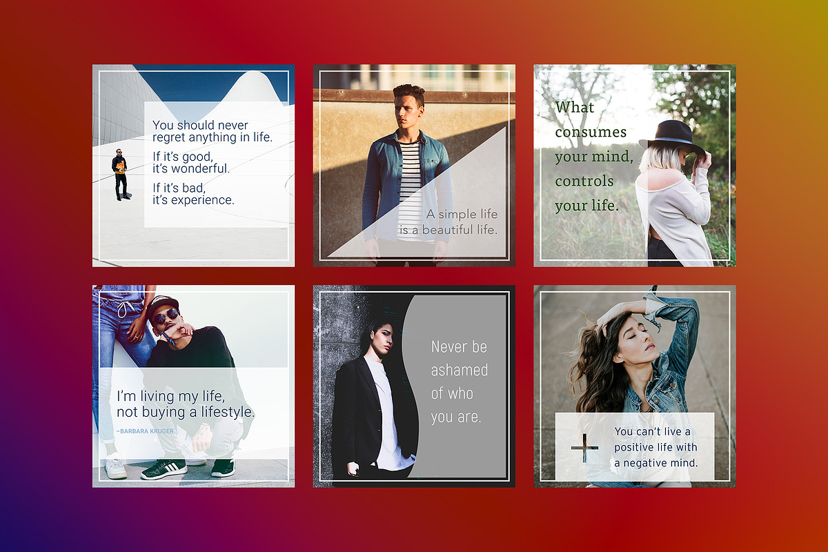 Instagram Quote Shapes in Instagram Templates - product preview 8