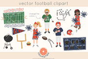 football cheerleader vector clip art