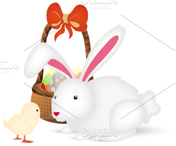 Easter Bunny Characters Vectors in Illustrations - product preview 1