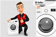 3D Seller with Washing Machine