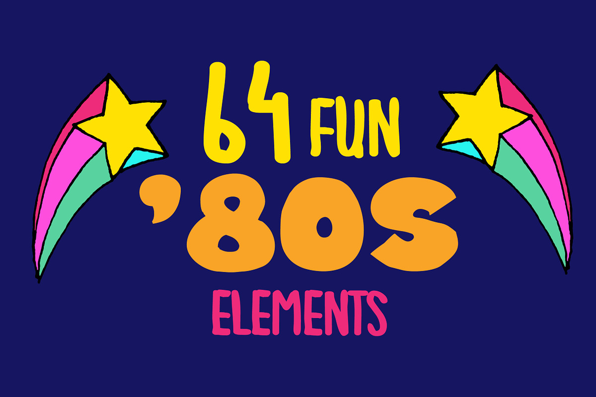 80s & 90s Clipart Illustrations in Illustrations - product preview 8