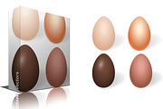 Choco Vector Eggs Designs