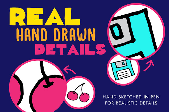 80s & 90s Clipart Illustrations in Illustrations - product preview 1