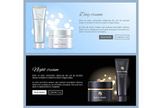 Day and Night Pearl Cream Web Poster advertisement