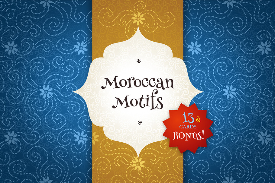 Moroccan Motifs Vol. 1 in Postcard Templates - product preview 8