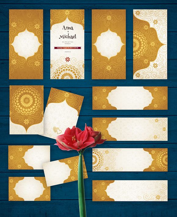 Moroccan Motifs Vol. 1 in Postcard Templates - product preview 1