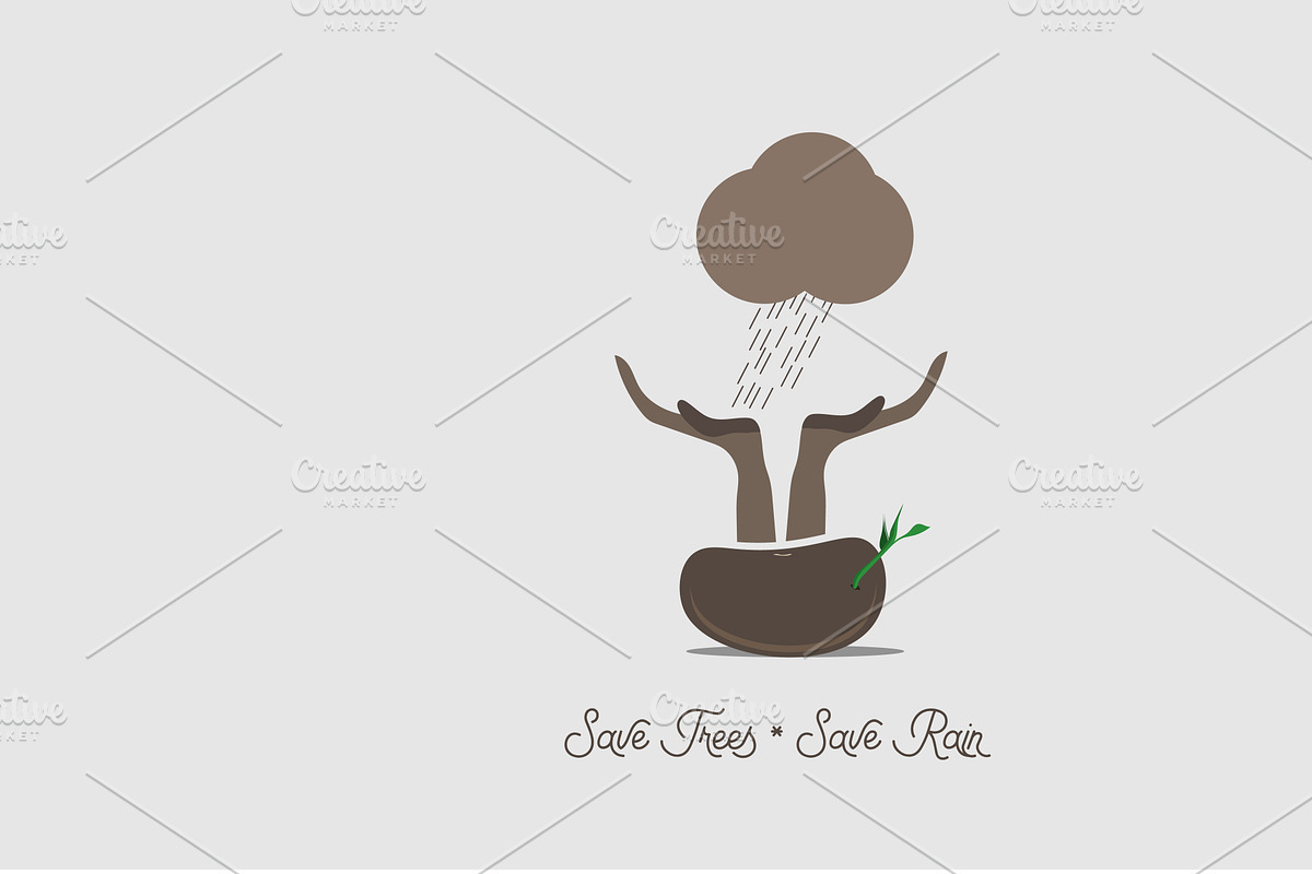 Save Tree Vector Design in Illustrations - product preview 8