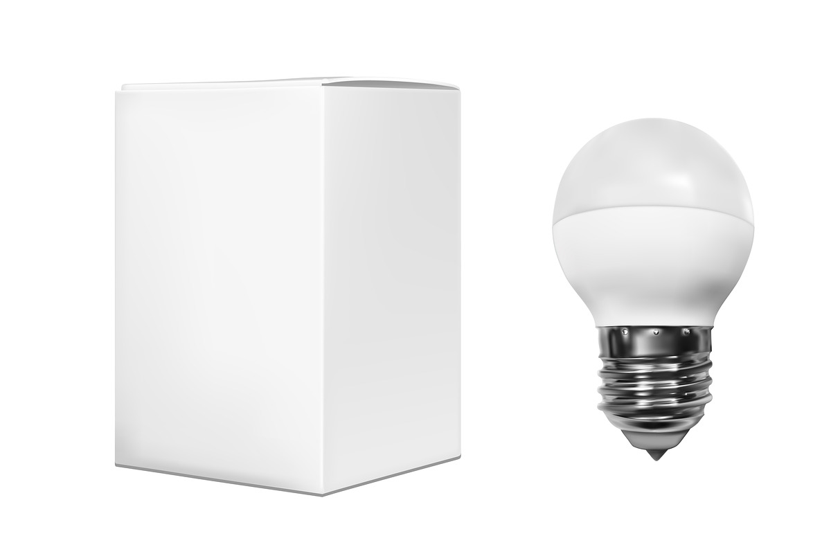 Realistic electric light bulb in Product Mockups - product preview 8
