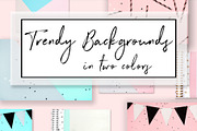 Trendy backgrounds in two colors