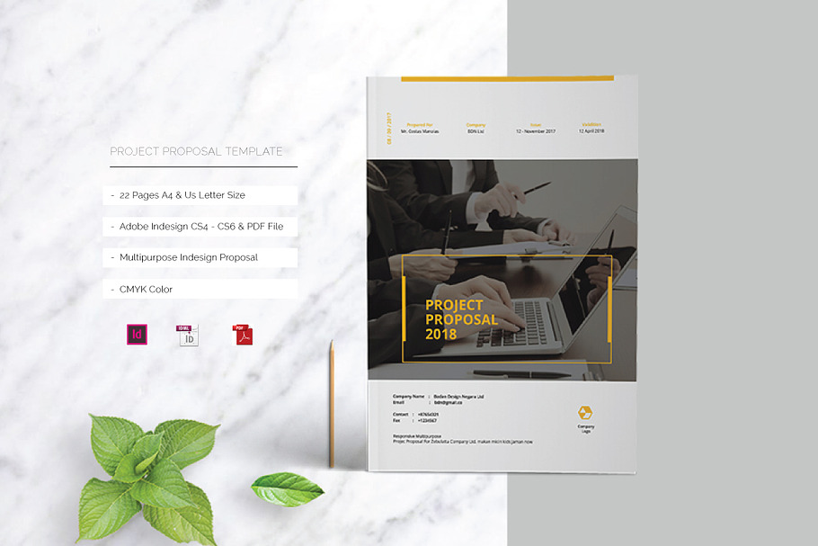 Project Proposal Template in Brochure Templates - product preview 8