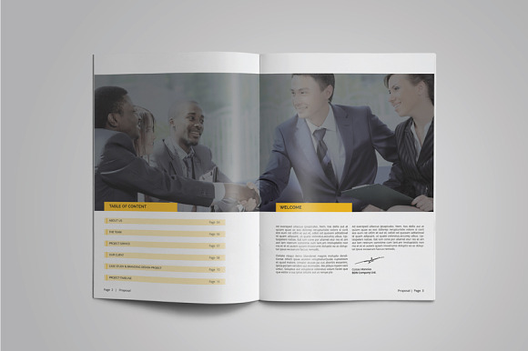 Project Proposal Template in Brochure Templates - product preview 1